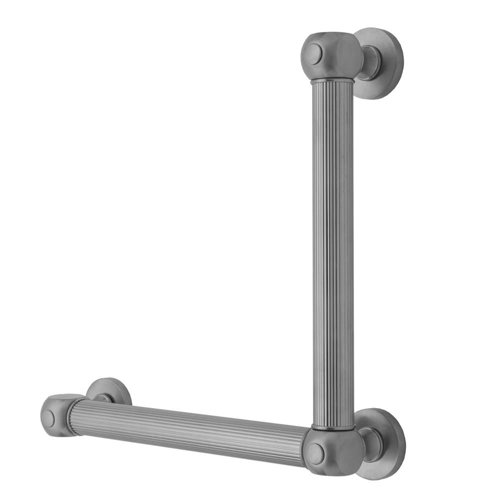 Jaclo - G71 12H x 24W 90° Left Hand Grab Bar - White