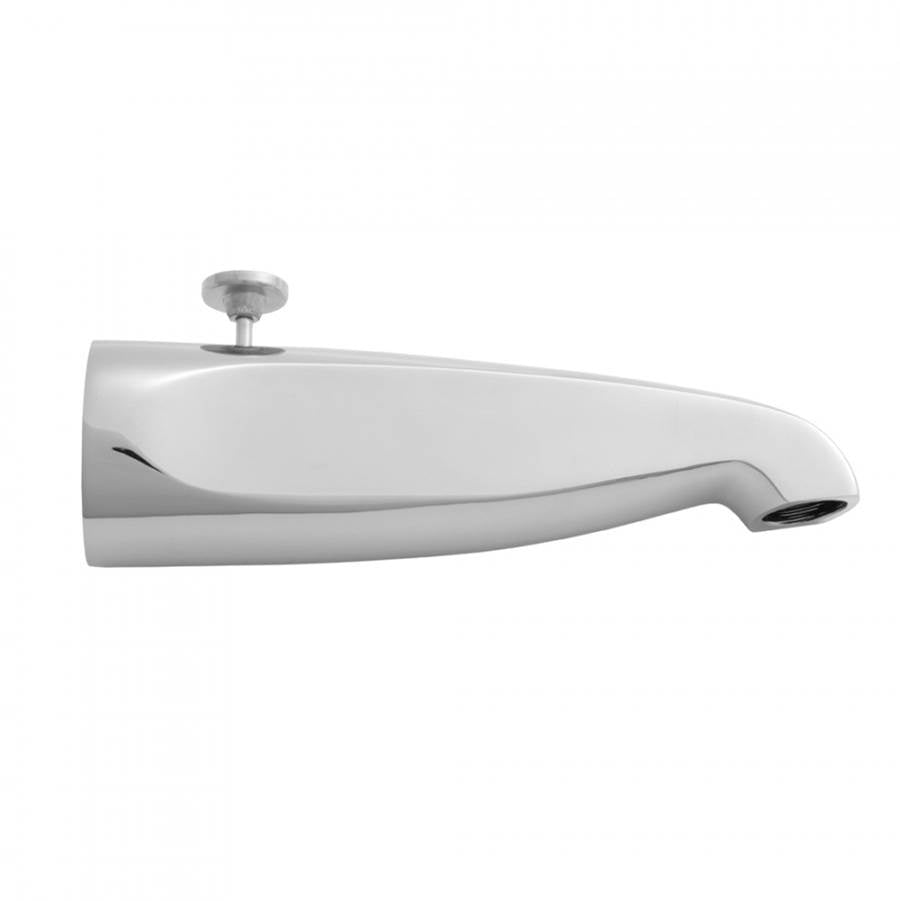 Jaclo - 8 1/2'' Reach Brass Diverter Tub Spout - Satin Cooper