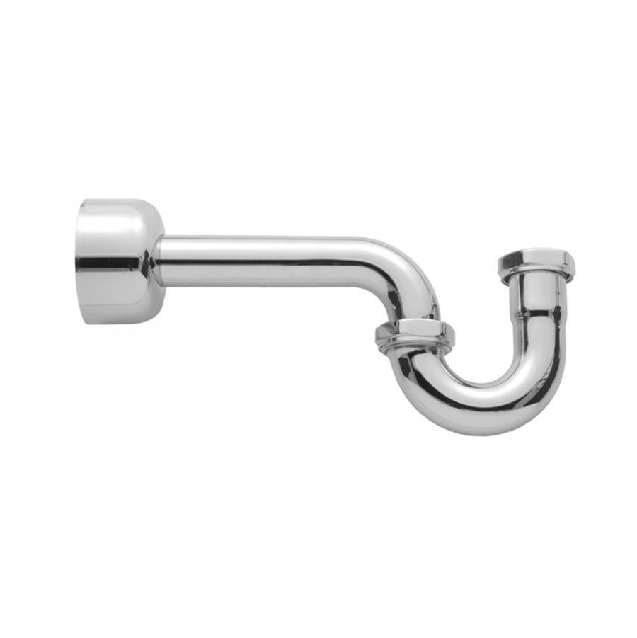 Jaclo - 1 1/4'' P Trap with Round Box Escutcheon - Satin Cooper