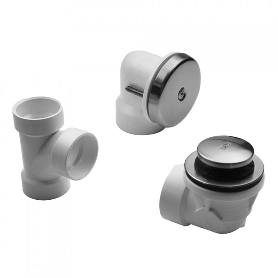 Jaclo - Toe-Control Drain Strainer With Faceplate (Single Hole) Half Kit - White