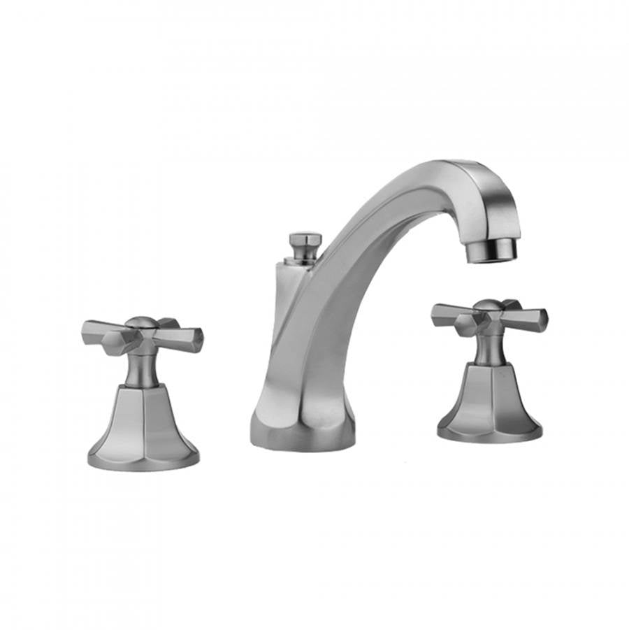 Jaclo - Astor High Profile Faucet with Hex Cross Handles - White