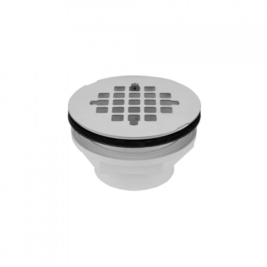 Jaclo - 2'' PVC Complete Shower Drain with Snap in Drain Plate (Glue) - Satin Cooper