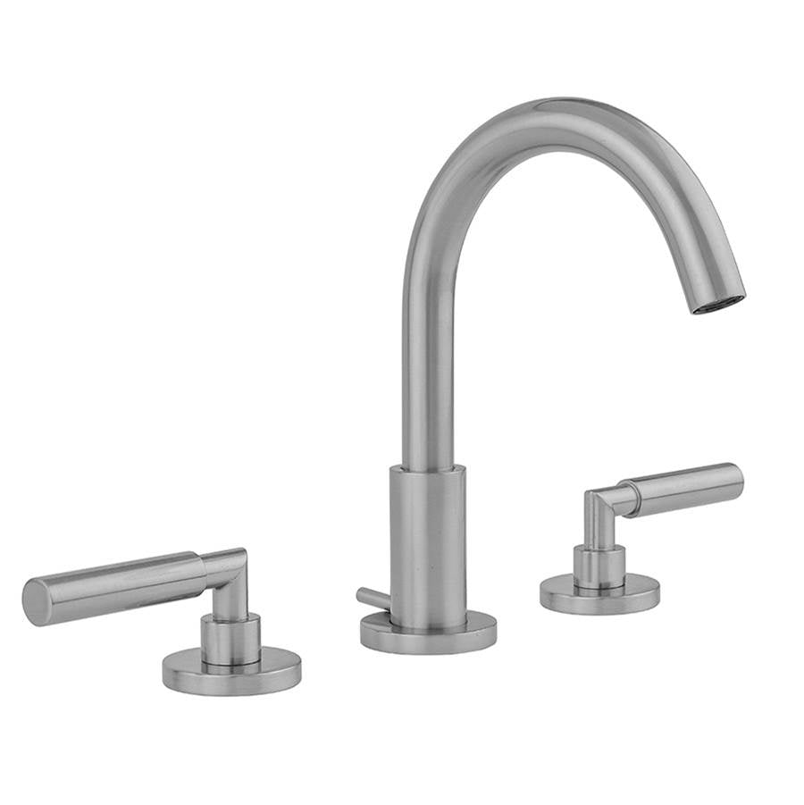 Jaclo - Uptown Contempo Faucet with Round Escutcheons & Contempo Hub Base Lever Handles - Satin Cooper