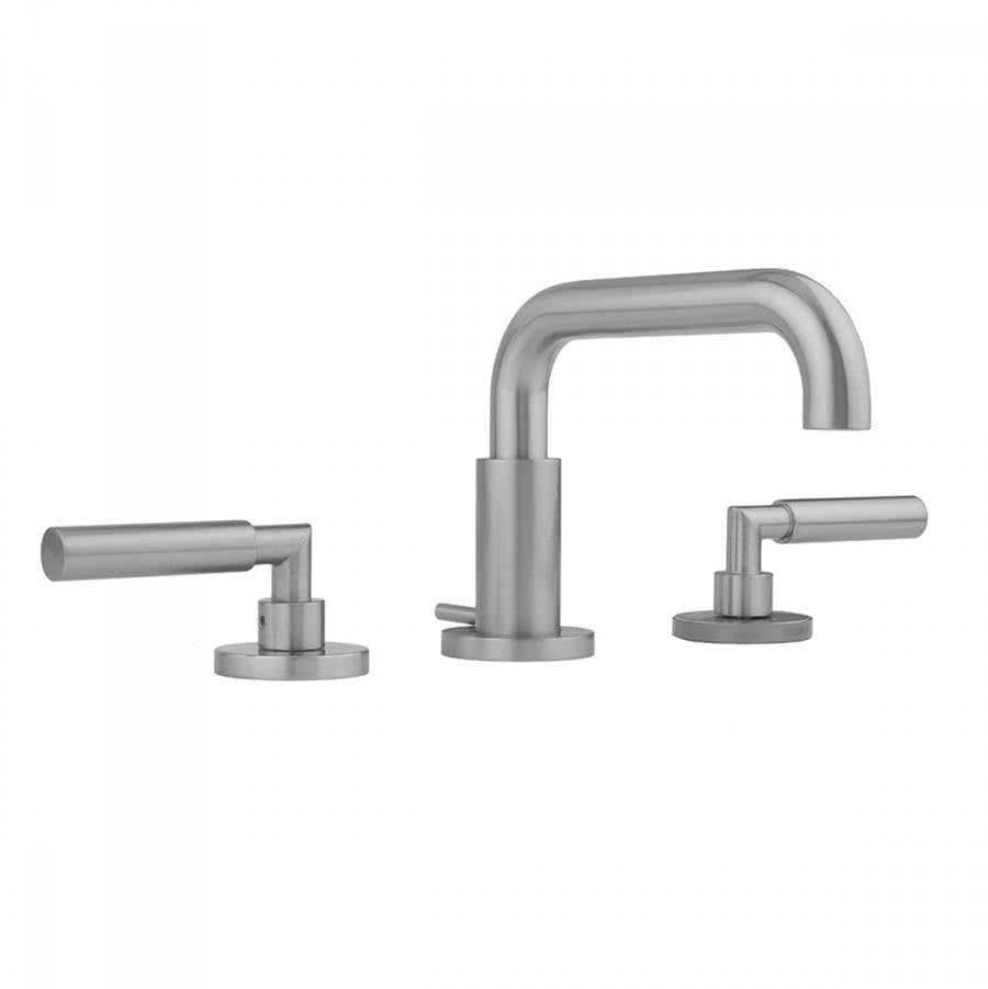 Jaclo - Downtown Contempo Faucet with Round Escutcheons & Contempo Hub Base Lever Handles- 1.2 GPM - Satin Cooper