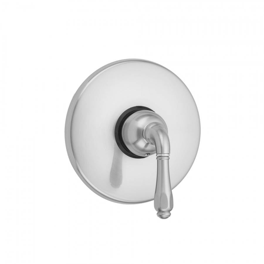 Jaclo - Round Plate With Smooth Lever Trim For Pressure Balance Valve (J-PBV) - Satin Cooper