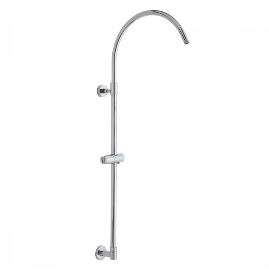 Jaclo - Subway Line Hoop Exposed Pipe with Handheld Slider- No Diverter - Vintage Bronze