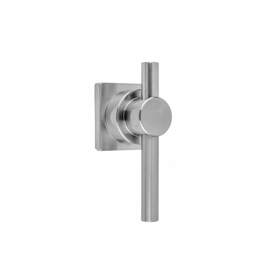 Jaclo - Contempo Peg Lever with Square Escutcheon Trim for Exacto Volume Controls and Diverters (J-VC34 / J-VC12 / J-20682 / J-20686 / J-20687 / J-20688 / J-20689) - White