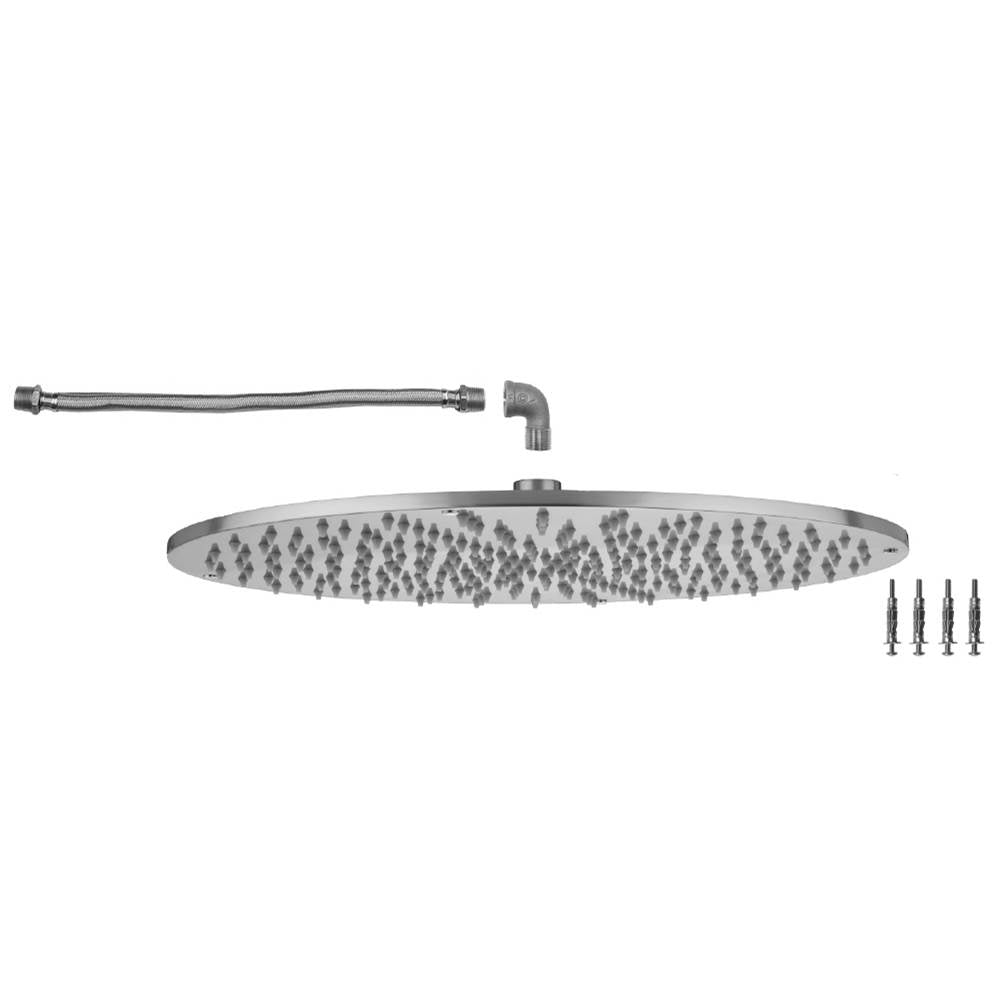 Jaclo - 16'' Round Square Flush Mount Rain Machine-2.0 GPM - White
