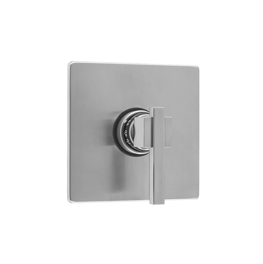 Jaclo - Square Plate with CUBIX Lever Trim for Thermostatic Valves (J-TH34 & J-TH12) - White