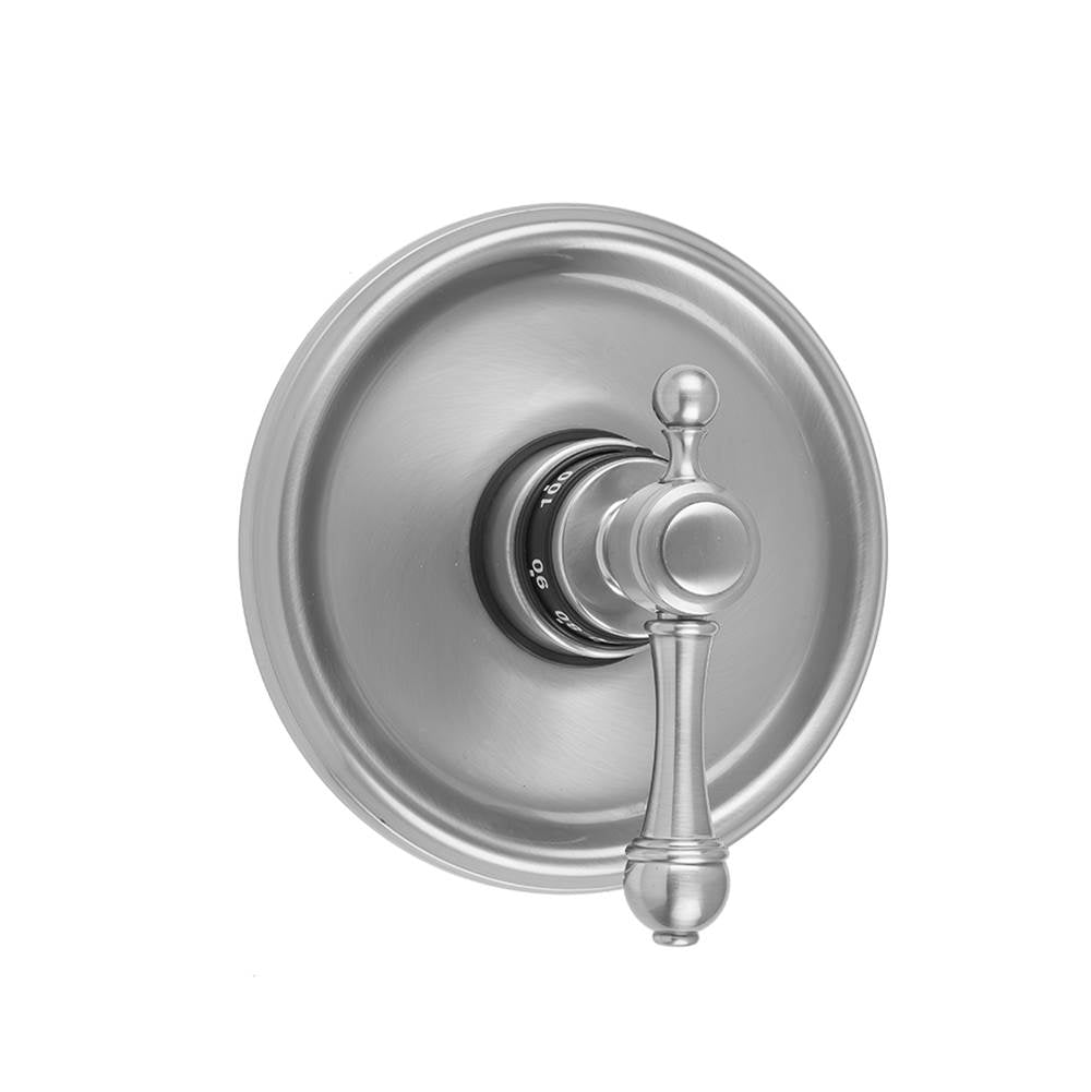Jaclo - Round Step Plate With Majesty Lever Trim For Thermostatic Valves (J-TH34 & J-TH12) - White