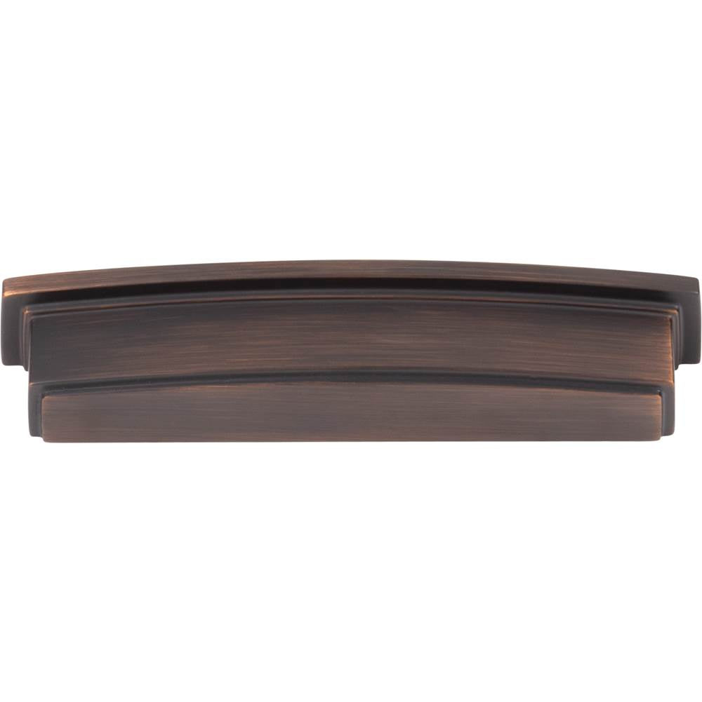 128 mm Center Brushed Oil Rubbed Bronze Square-to-Center Square Renzo Cabinet Cup Pull