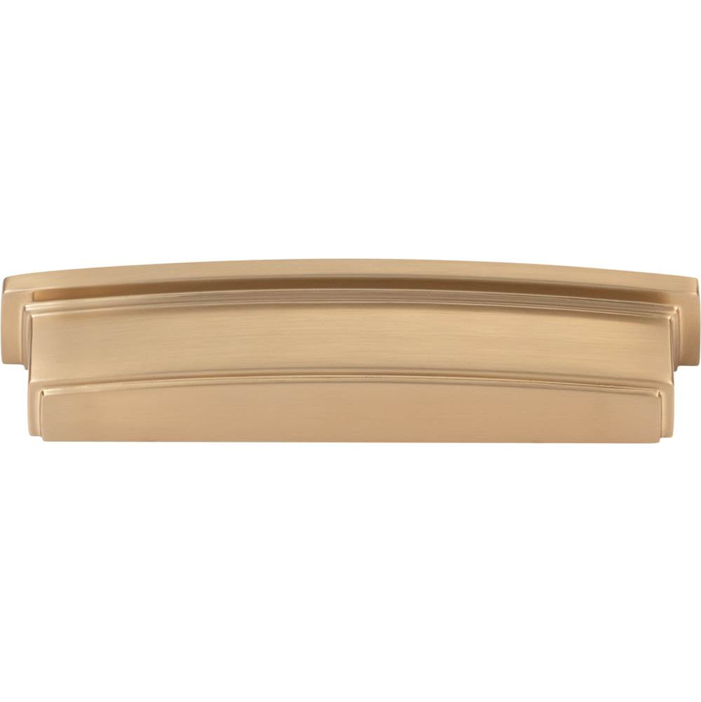 128 mm Center Satin Bronze Square-to-Center Square Renzo Cabinet Cup Pull