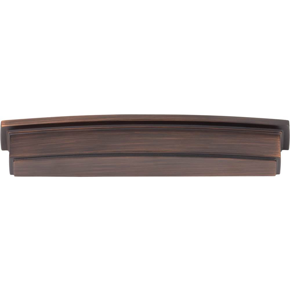 160 mm Center Brushed Oil Rubbed Bronze Square-to-Center Square Renzo Cabinet Cup Pull