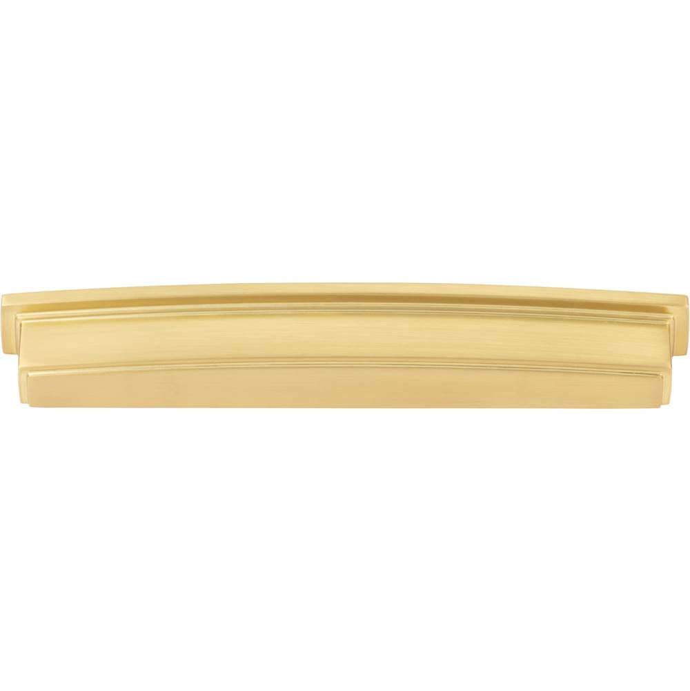 192 mm Center Brushed Gold Square-to-Center Square Renzo Cabinet Cup Pull