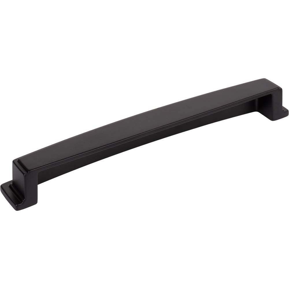 192 mm Center Matte Black Square-to-Center Square Renzo Cabinet Cup Pull