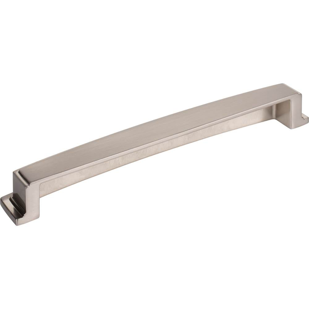 192 mm Center Satin Nickel Square-to-Center Square Renzo Cabinet Cup Pull