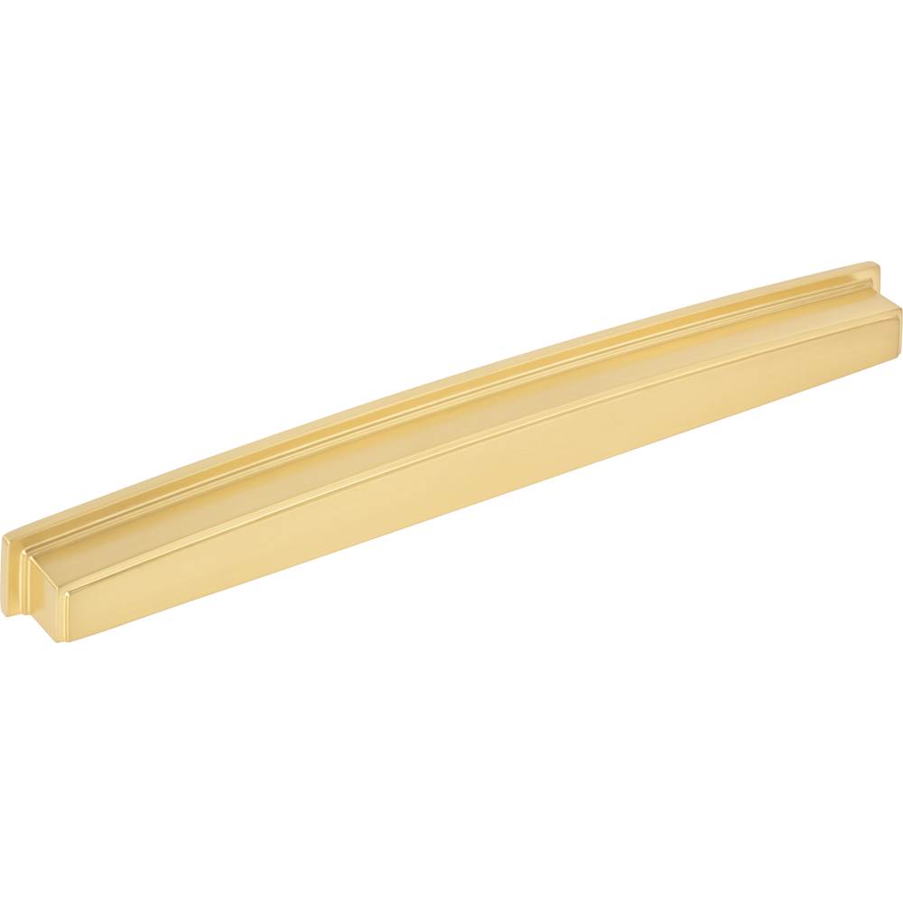 Jeffrey Alexander - 305 mm Center Brushed Gold Square-to-Center Square Renzo Cabinet Cup Pull - Brushed Gold