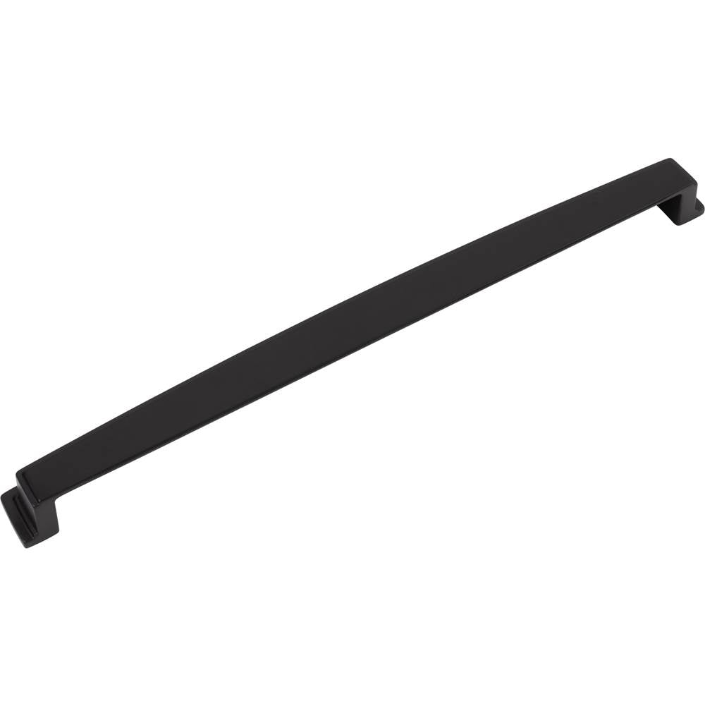 305 mm Center Matte Black Square-to-Center Square Renzo Cabinet Cup Pull