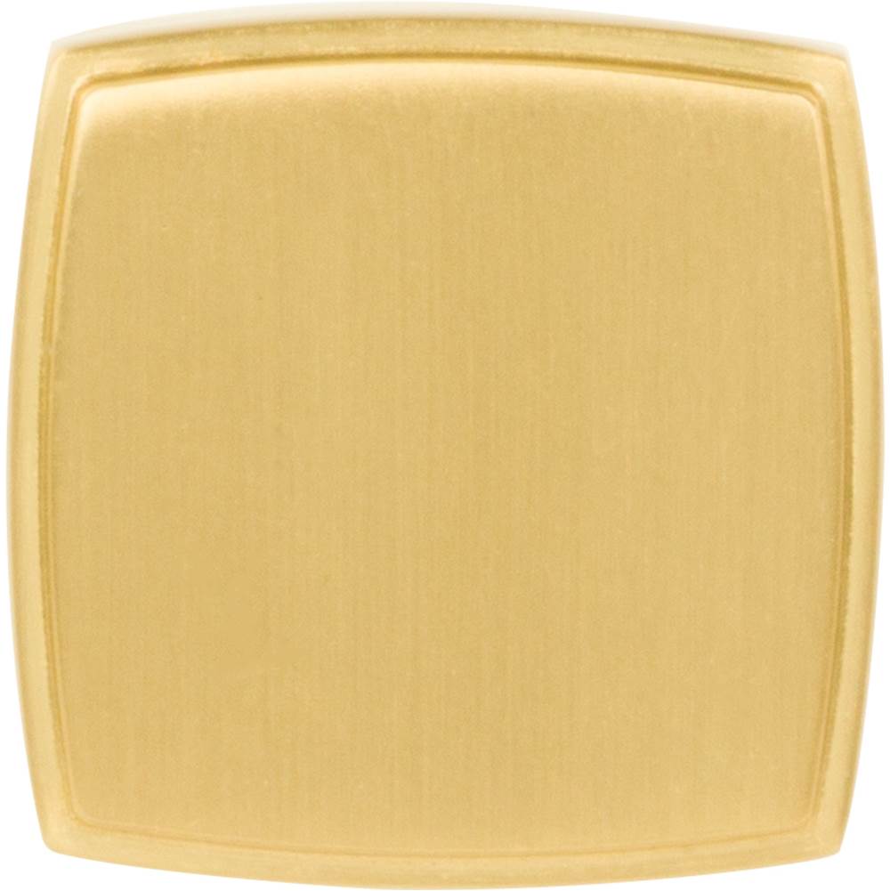 1-1/4'' Overall Length Brushed Gold Square Renzo Cabinet Knob