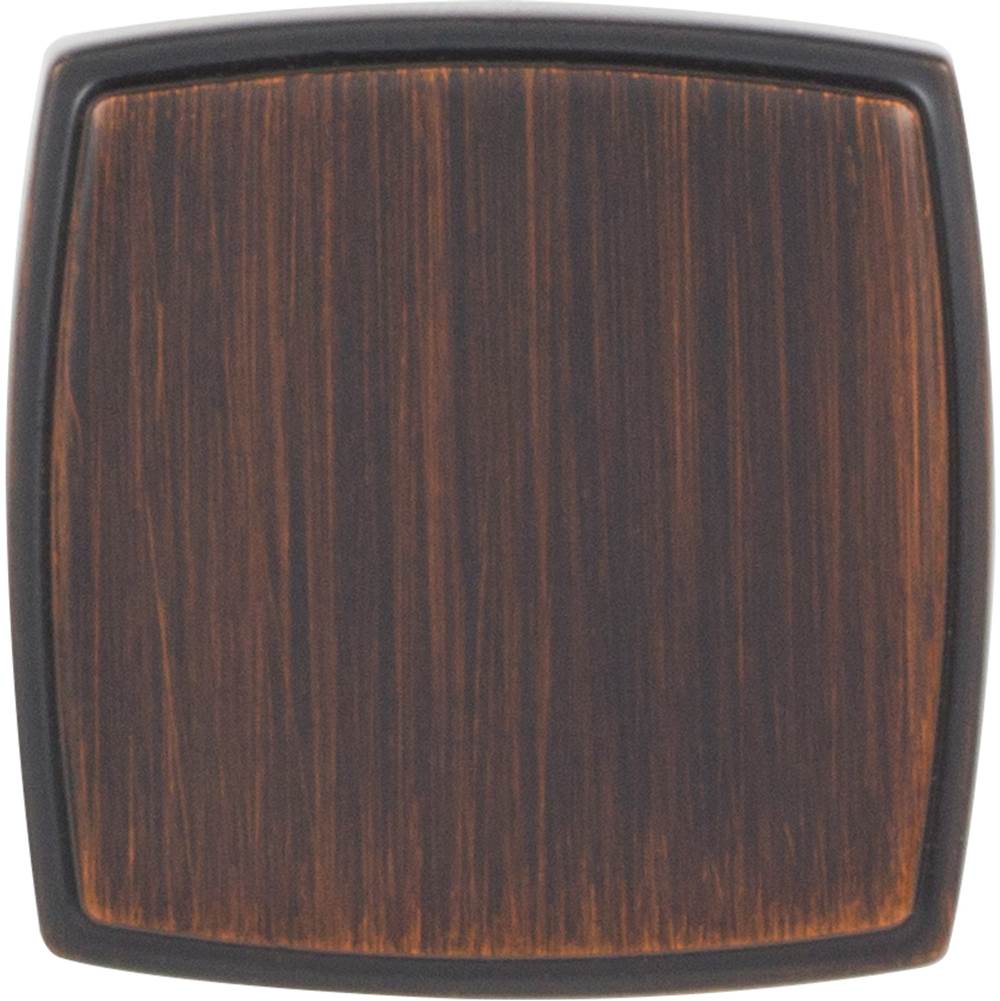 1-1/4'' Overall Length Brushed Oil Rubbed Bronze Square Renzo Cabinet Knob