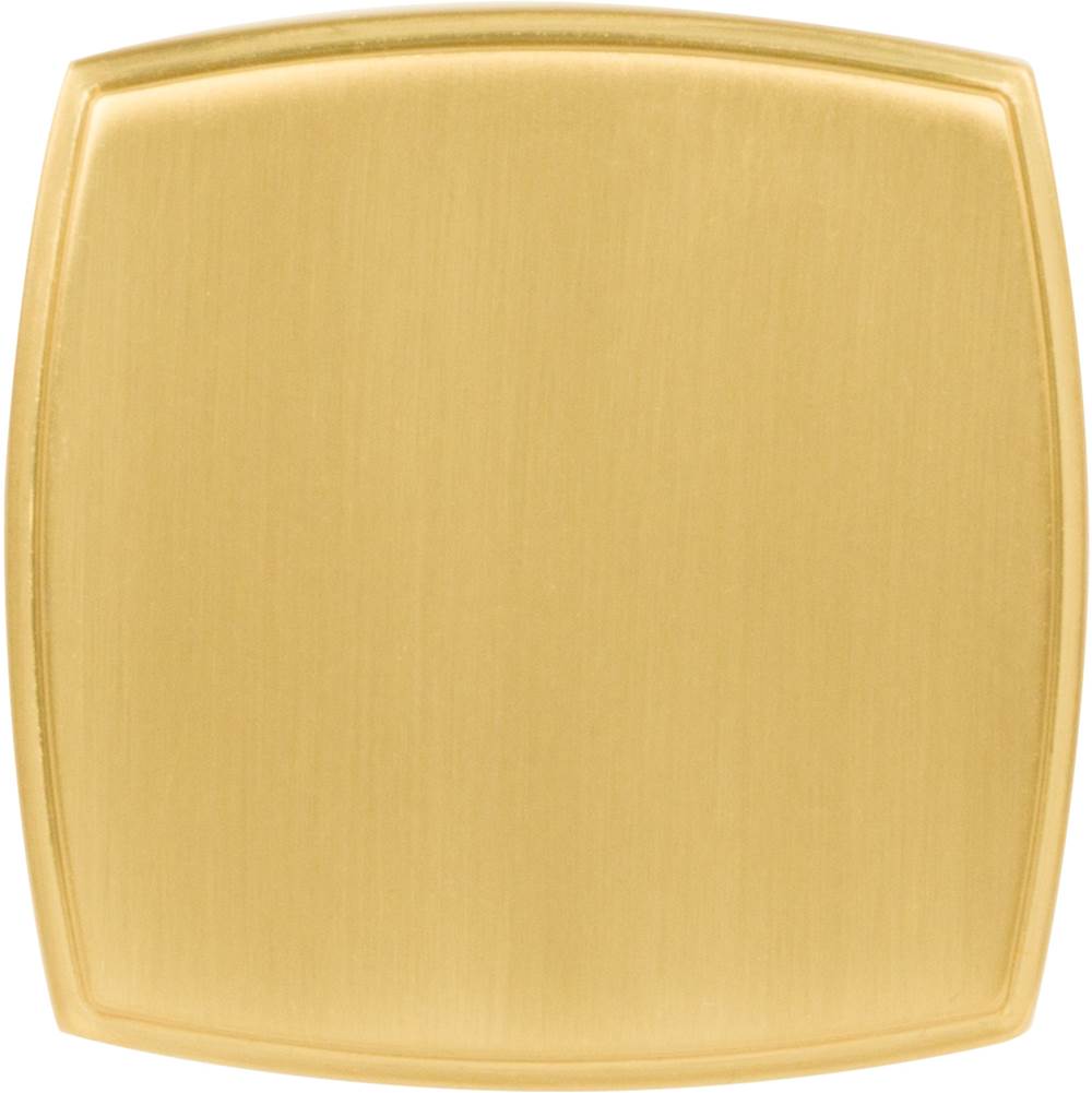 1-3/4'' Overall Length Brushed Gold Square Renzo Cabinet Knob