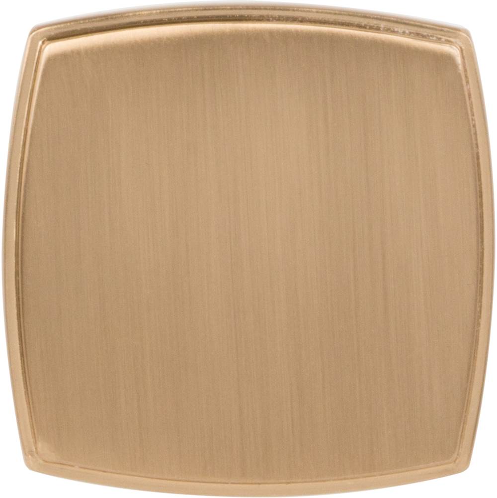 1-3/4'' Overall Length Satin Bronze Square Renzo Cabinet Knob