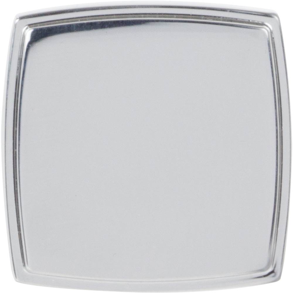 1-1/4'' Overall Length Polished Chrome Square Renzo Cabinet Knob