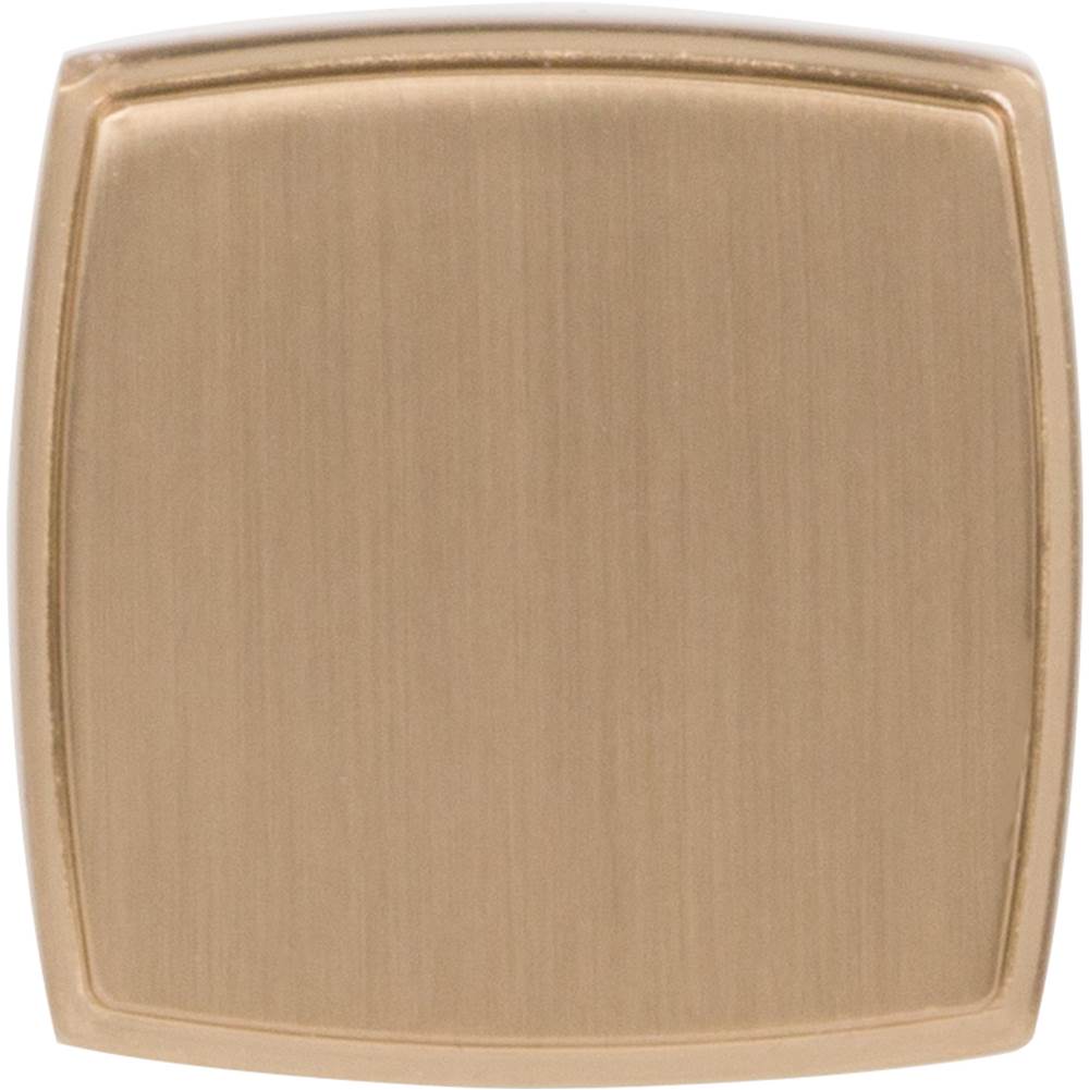 1-1/4'' Overall Length Satin Bronze Square Renzo Cabinet Knob