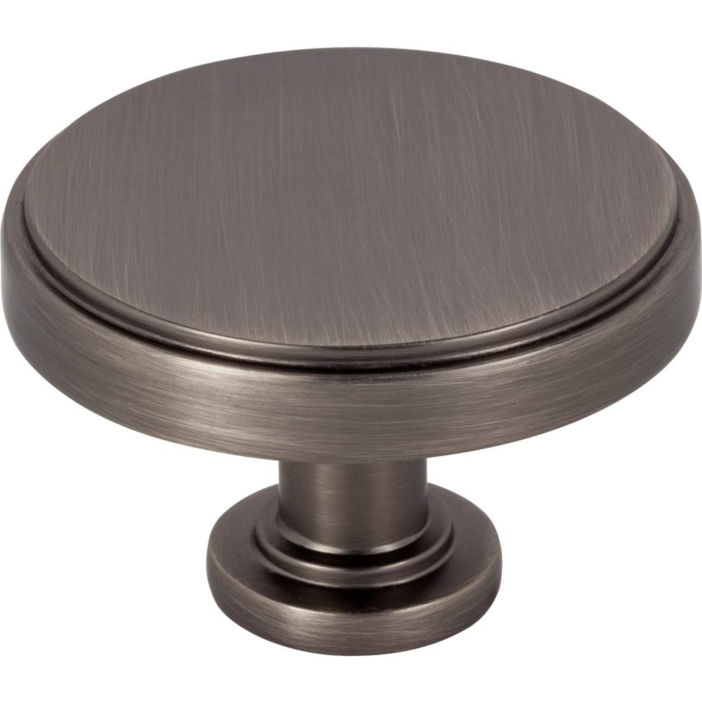 Jeffrey Alexander - 1-3/4'' Diameter Brushed Pewter Richard Cabinet Knob - Brushed Pewter