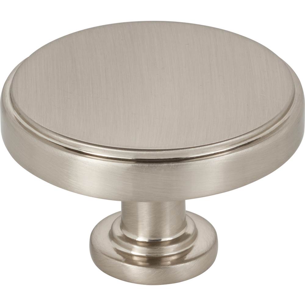 Jeffrey Alexander - 1-3/4'' Diameter Satin Nickel Richard Cabinet Knob - Satin Nickel