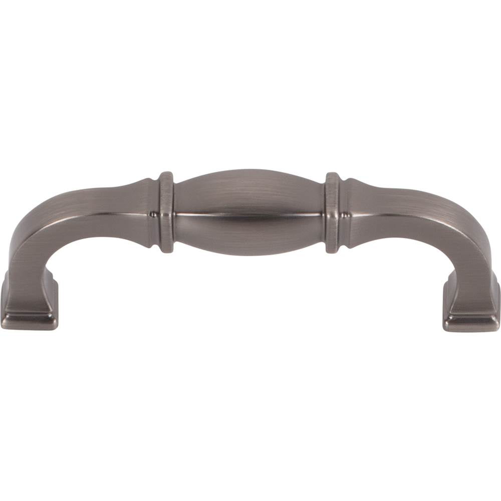 96 mm Center-to-Center Brushed Pewter Audrey Cabinet Pull