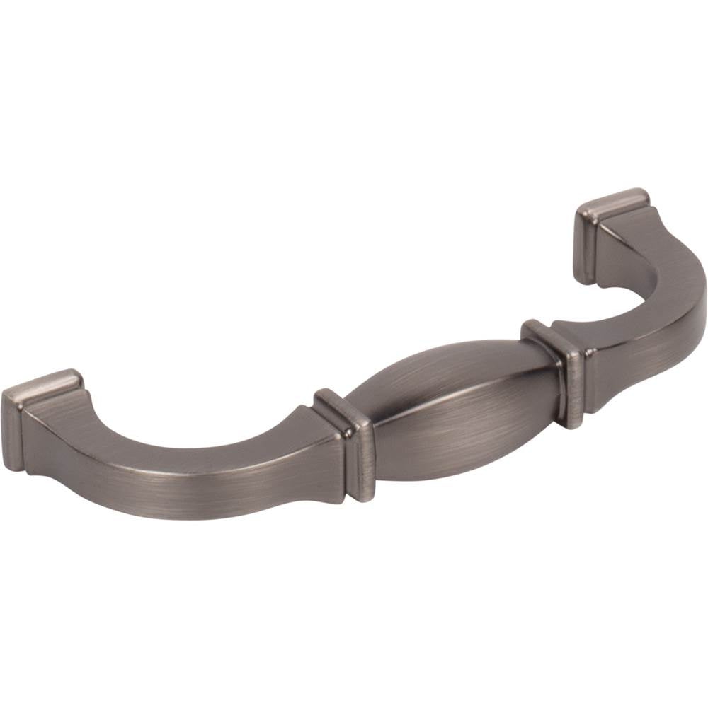 96 mm Center-to-Center Brushed Pewter Audrey Cabinet Pull