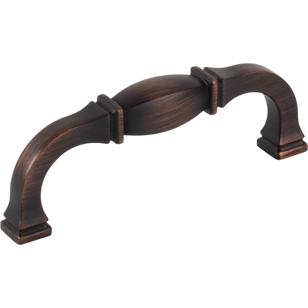 Jeffrey Alexander - 96 mm Center-to-Center Brushed Oil Rubbed Bronze Audrey Cabinet Pull - Brushed Oil Rubbed Bronze