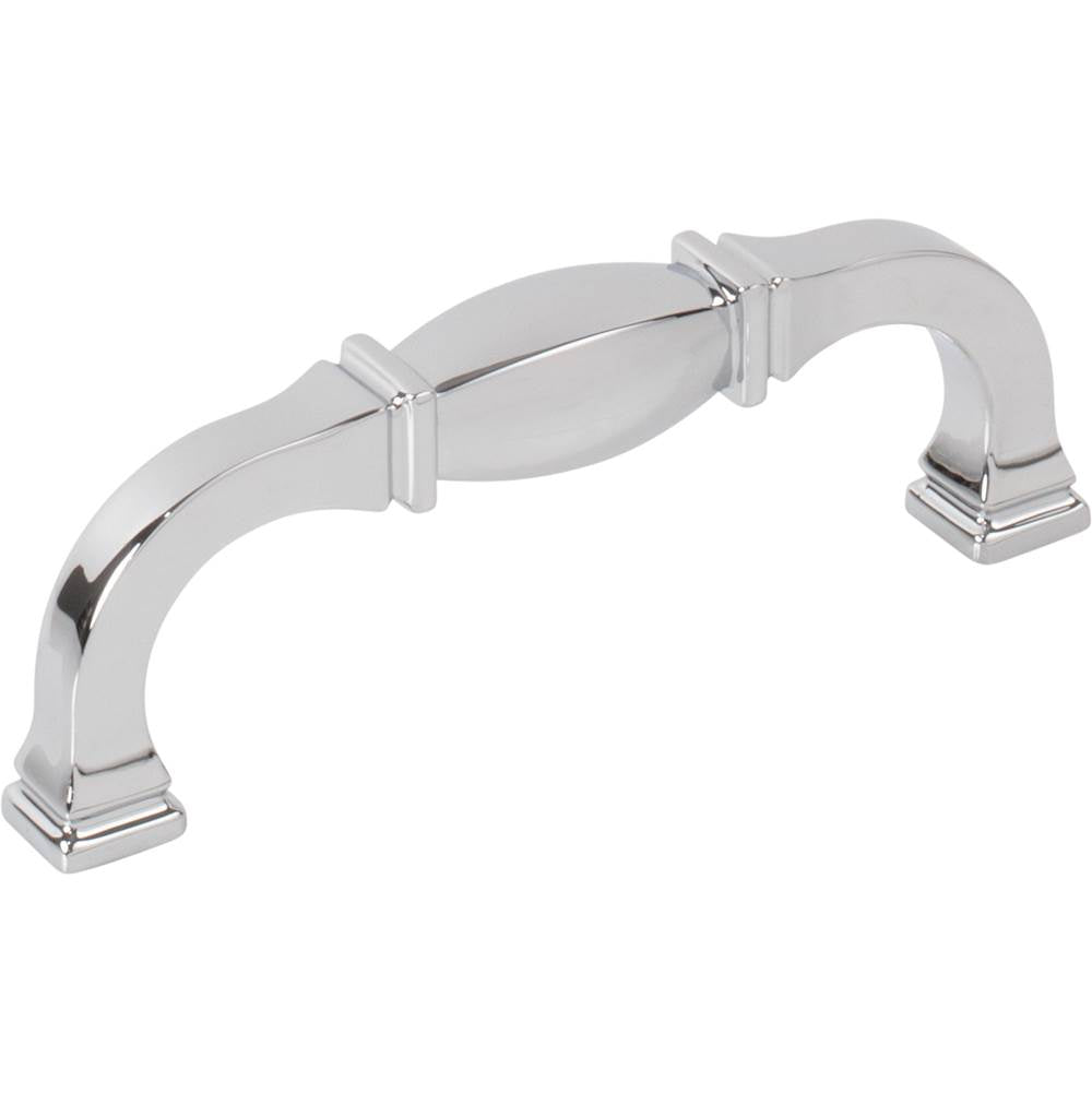 Jeffrey Alexander - 96 mm Center-to-Center Polished Chrome Audrey Cabinet Pull - Polished Chrome