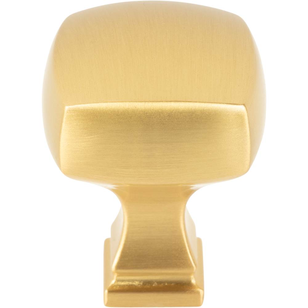 1-1/8'' Overall Length Brushed Gold Square Audrey Cabinet Knob