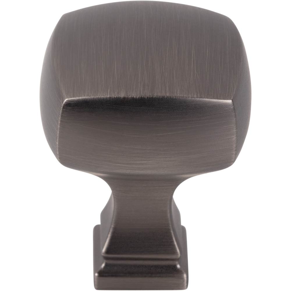 1-1/8'' Overall Length Brushed Pewter Square Audrey Cabinet Knob