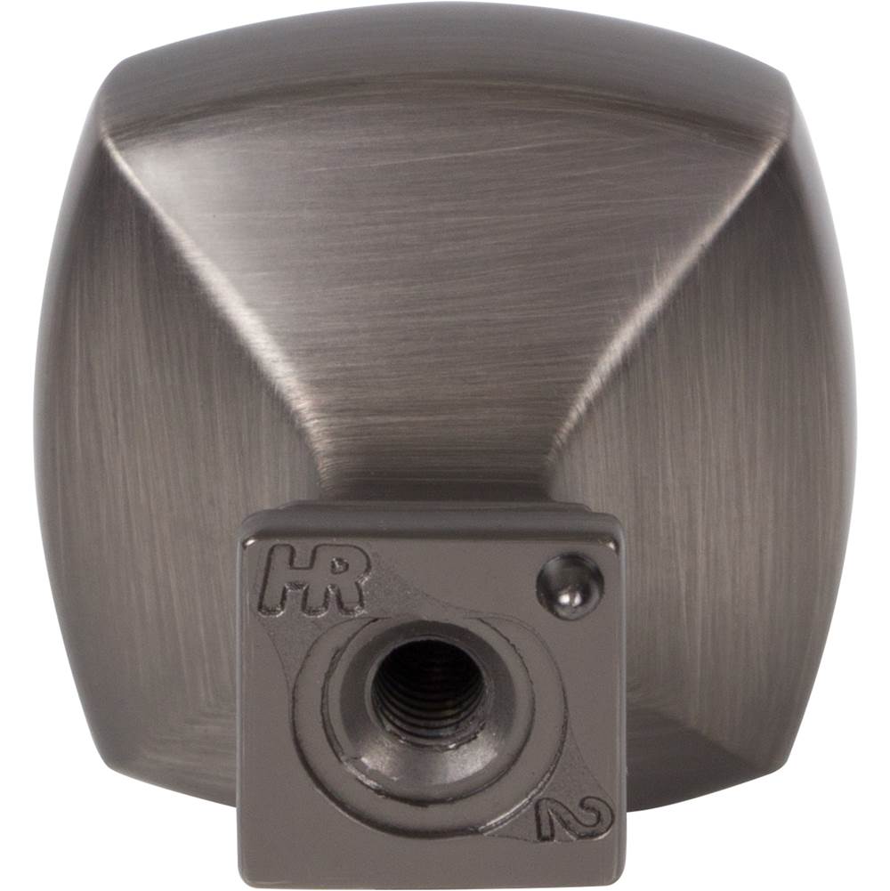 1-1/8'' Overall Length Brushed Pewter Square Audrey Cabinet Knob