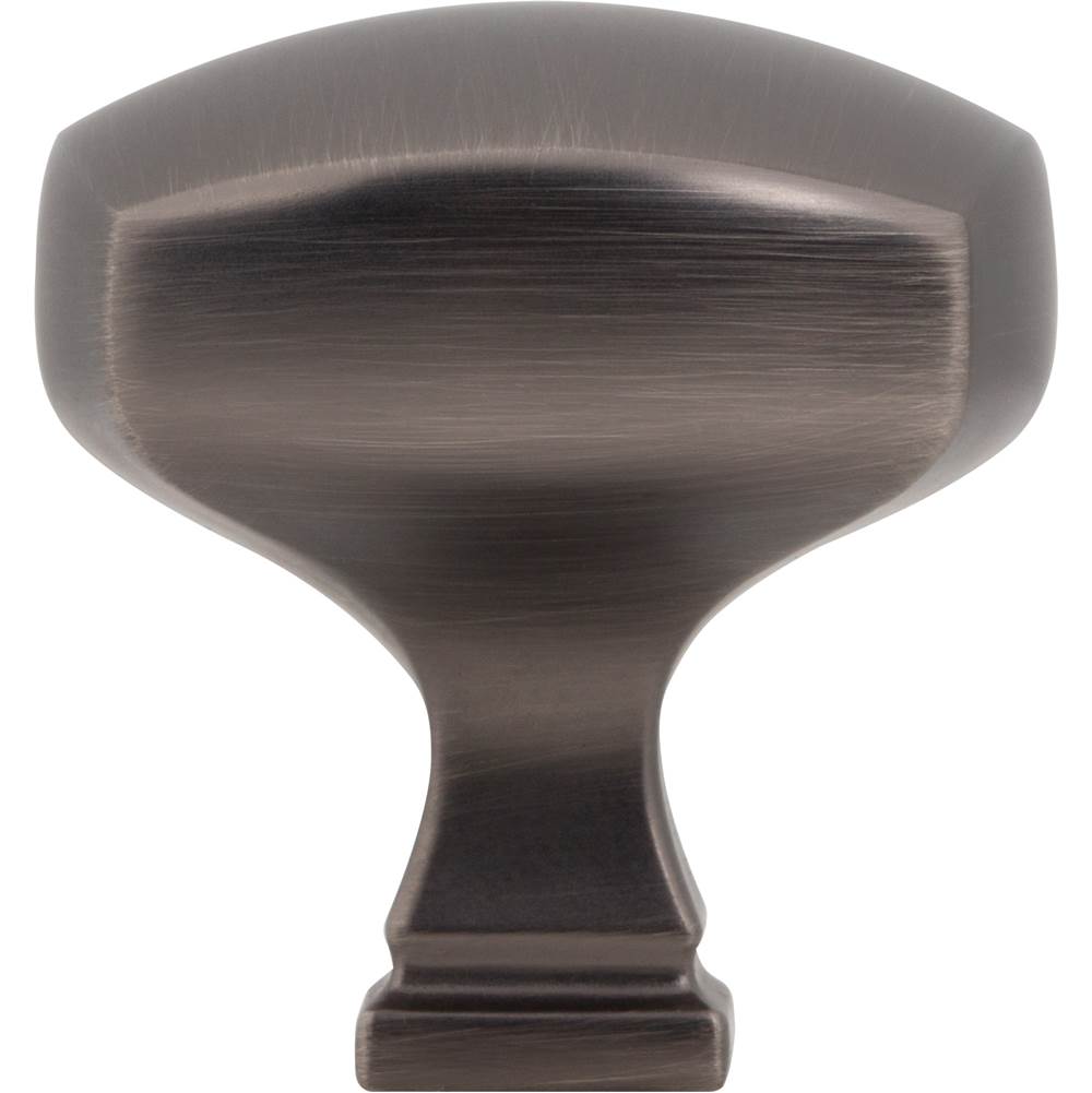 1-3/8'' Overall Length Brushed Pewter Square Audrey Cabinet Knob