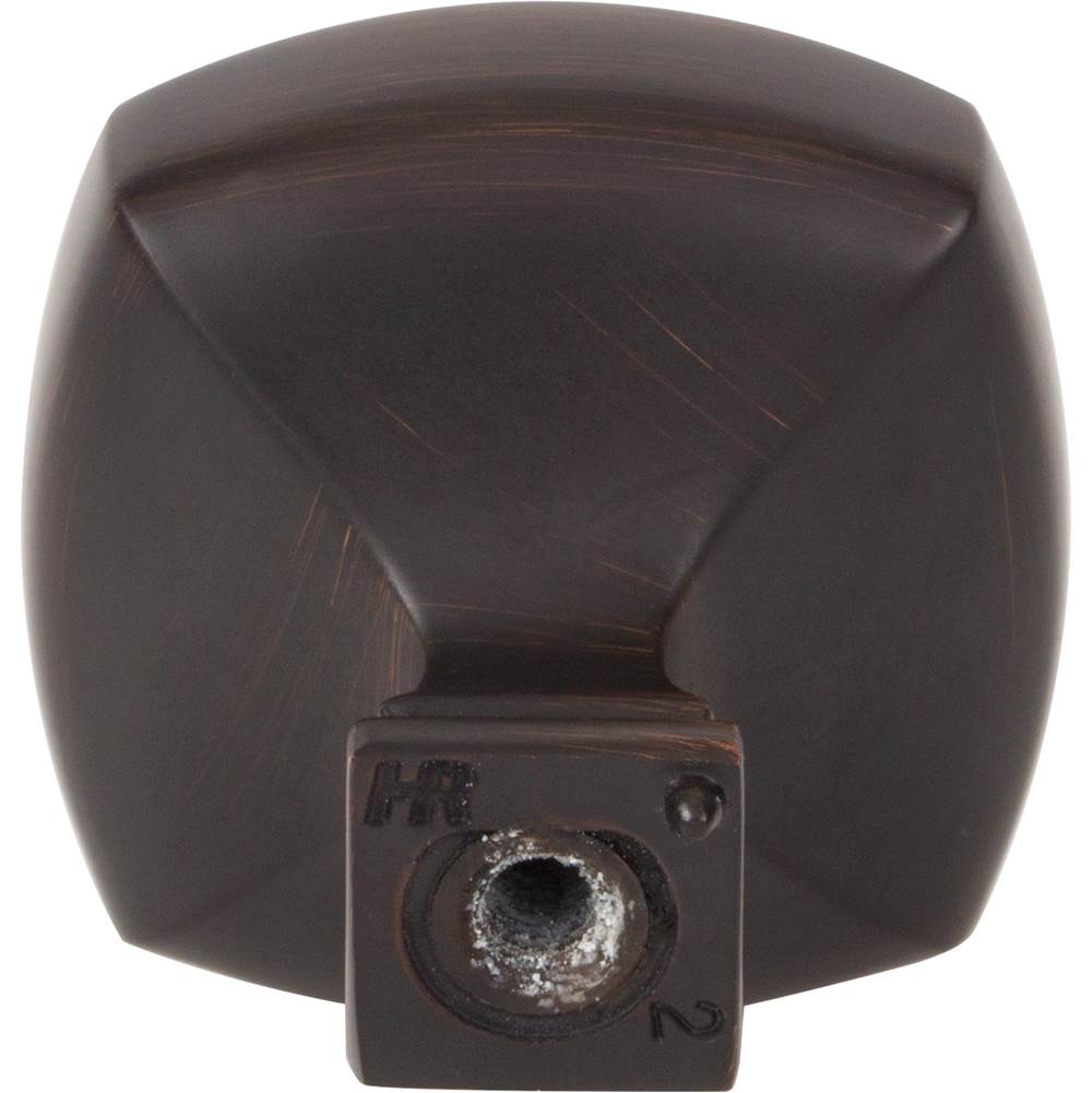 1-3/8'' Overall Length Brushed Oil Rubbed Bronze Square Audrey Cabinet Knob
