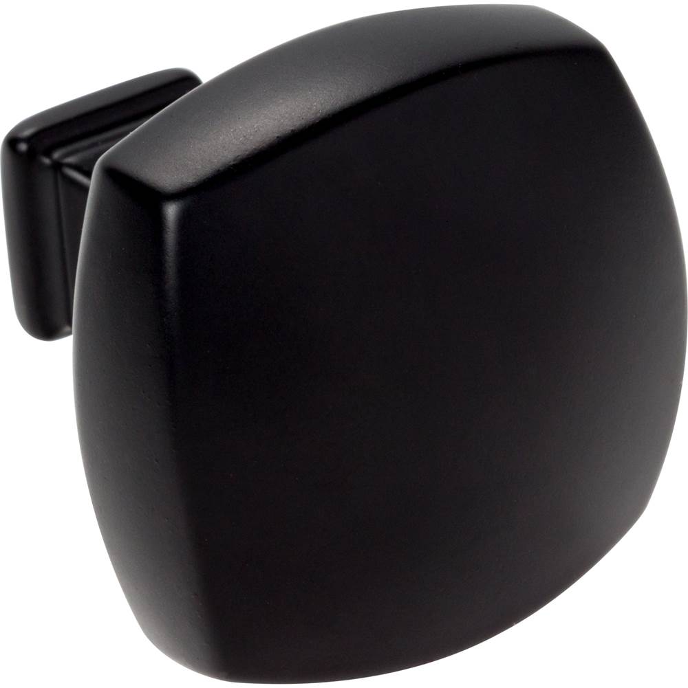 1-3/8'' Overall Length Matte Black Square Audrey Cabinet Knob