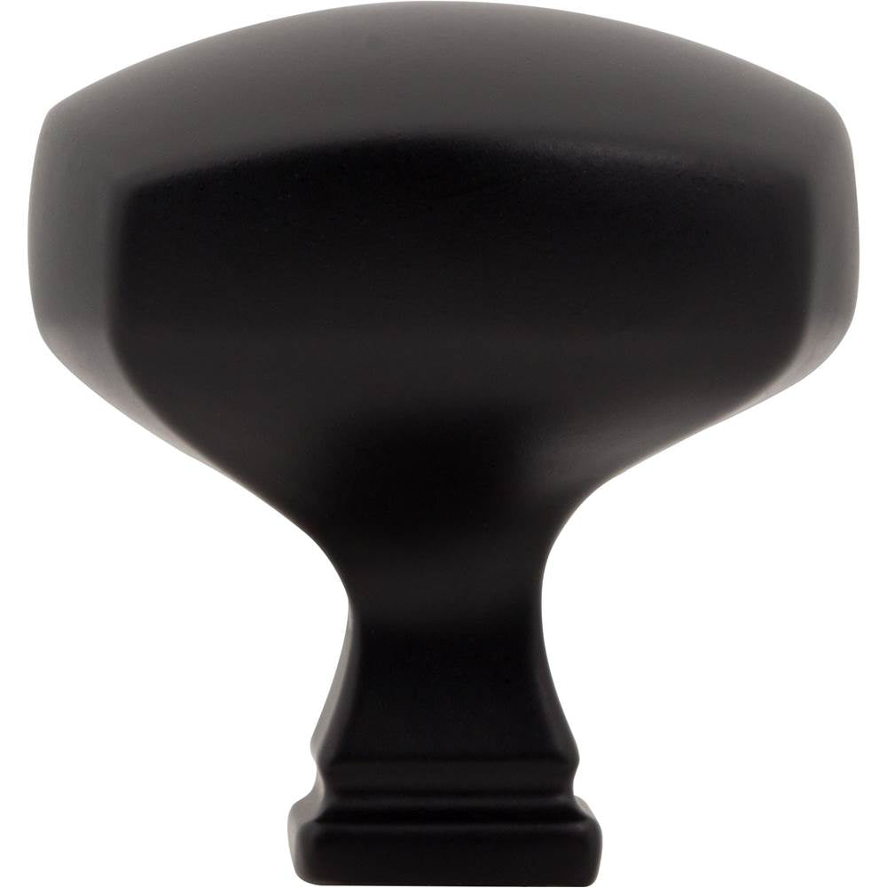 1-3/8'' Overall Length Matte Black Square Audrey Cabinet Knob