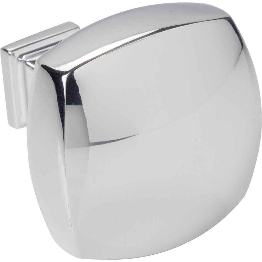 1-3/8'' Overall Length Polished Chrome Square Audrey Cabinet Knob