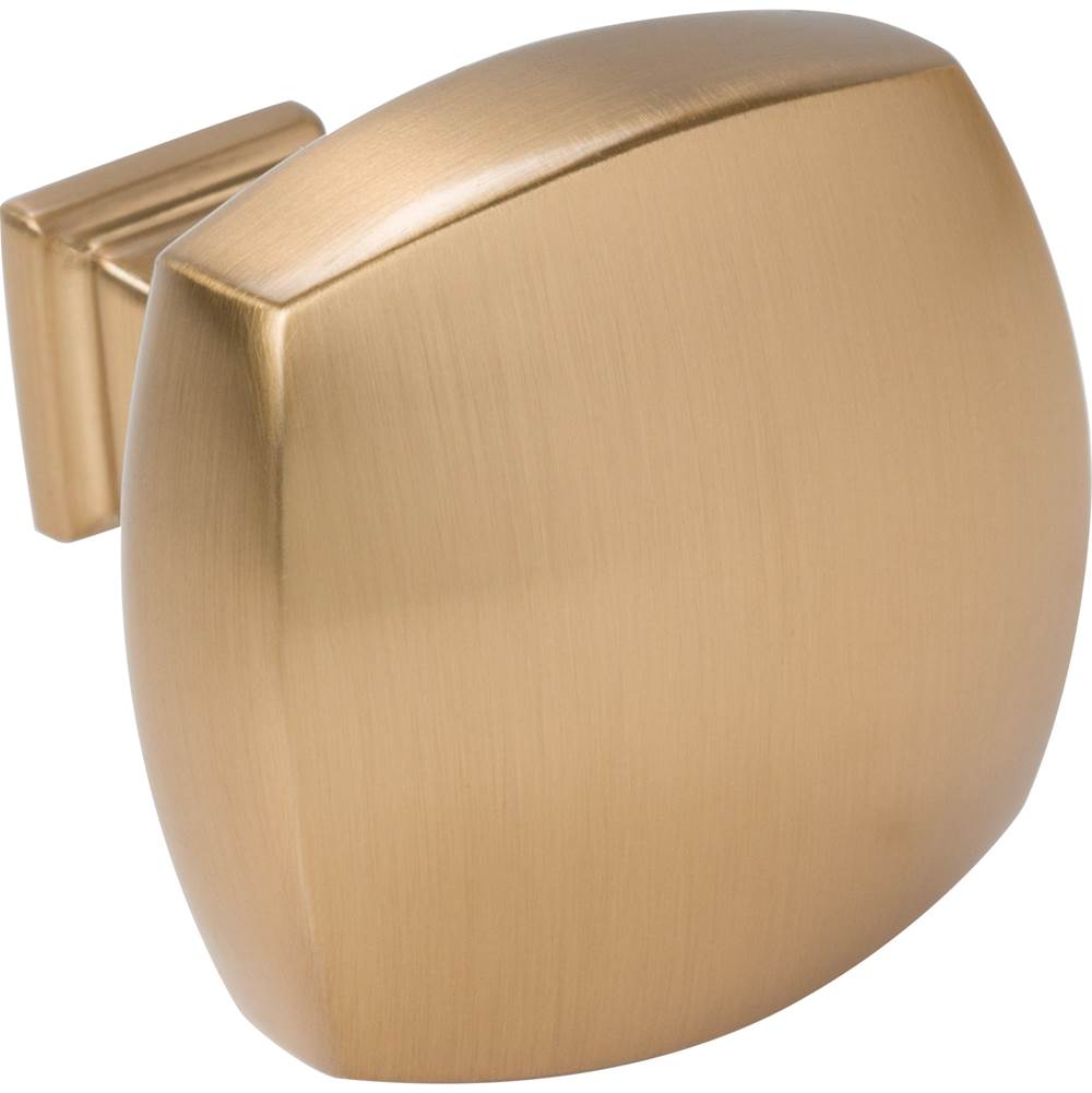 1-3/8'' Overall Length Satin Bronze Square Audrey Cabinet Knob
