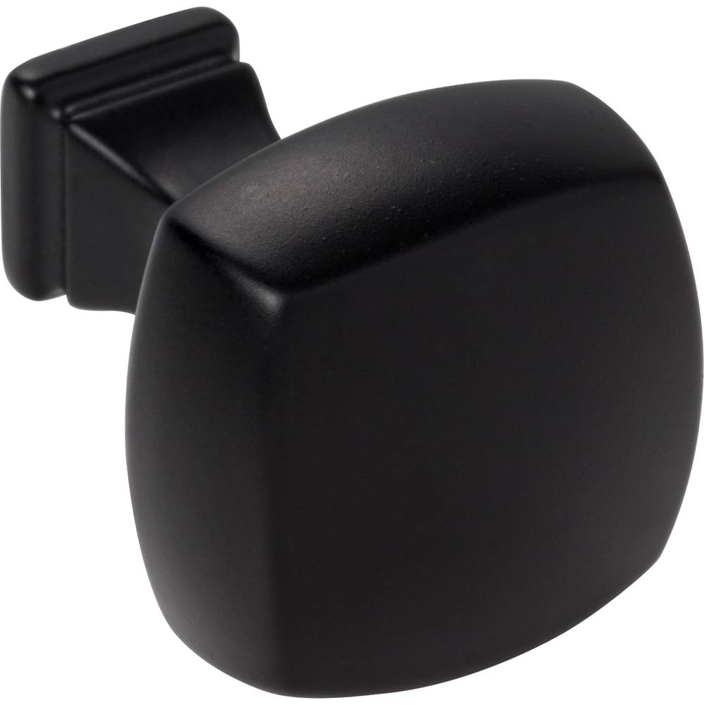 1-1/8'' Overall Length Matte Black Square Audrey Cabinet Knob