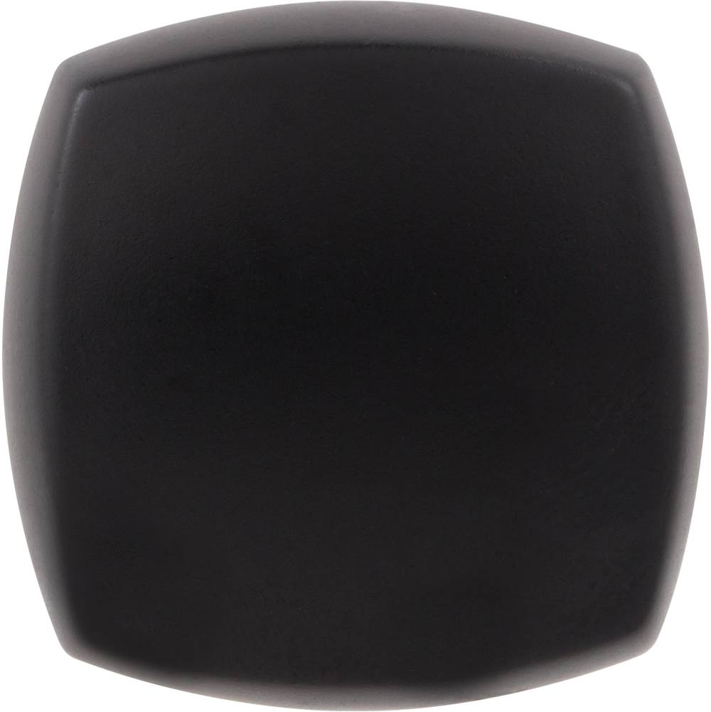 1-1/8'' Overall Length Matte Black Square Audrey Cabinet Knob