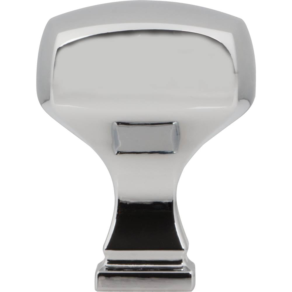 1-1/8'' Overall Length Polished Chrome Square Audrey Cabinet Knob
