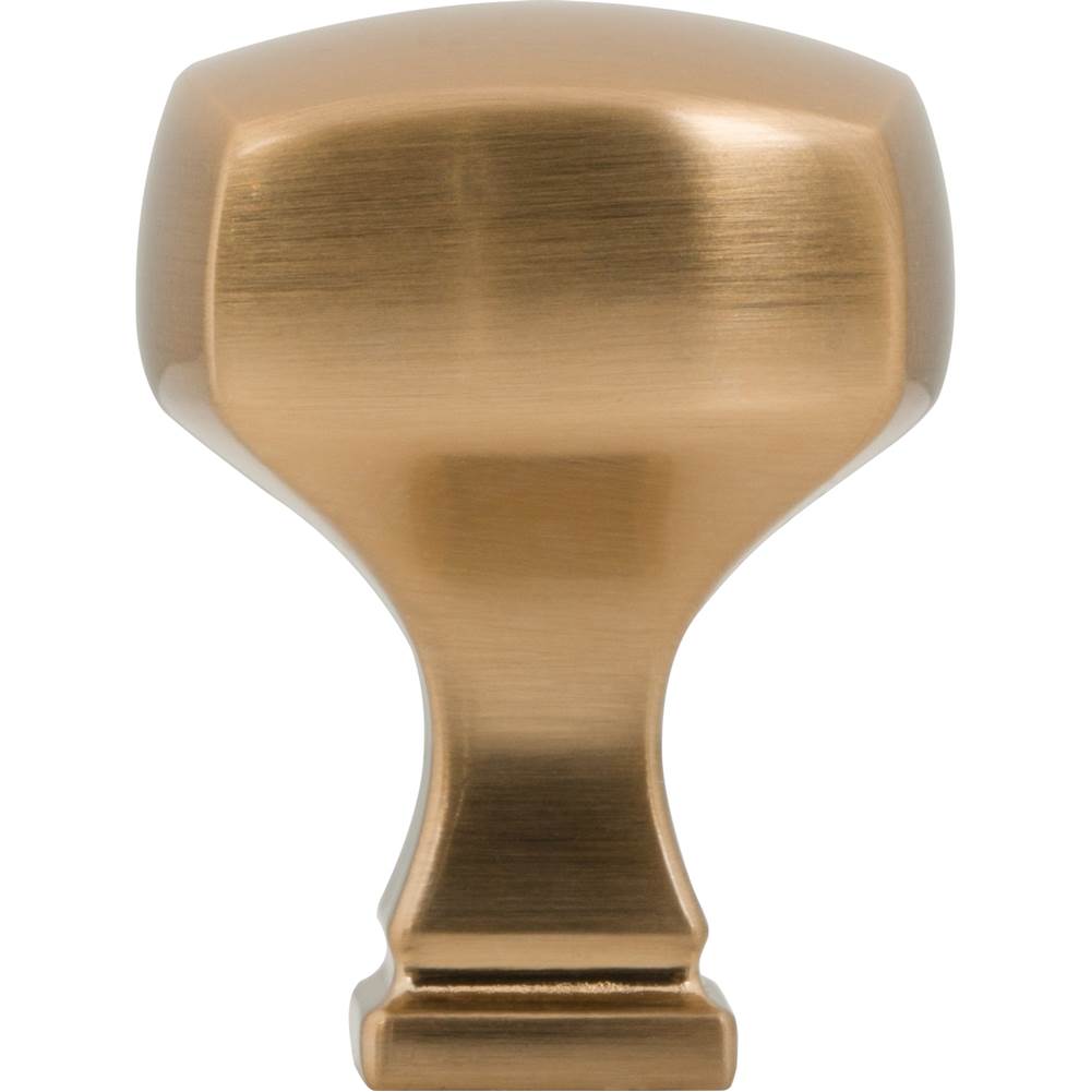 1-1/8'' Overall Length Satin Bronze Square Audrey Cabinet Knob