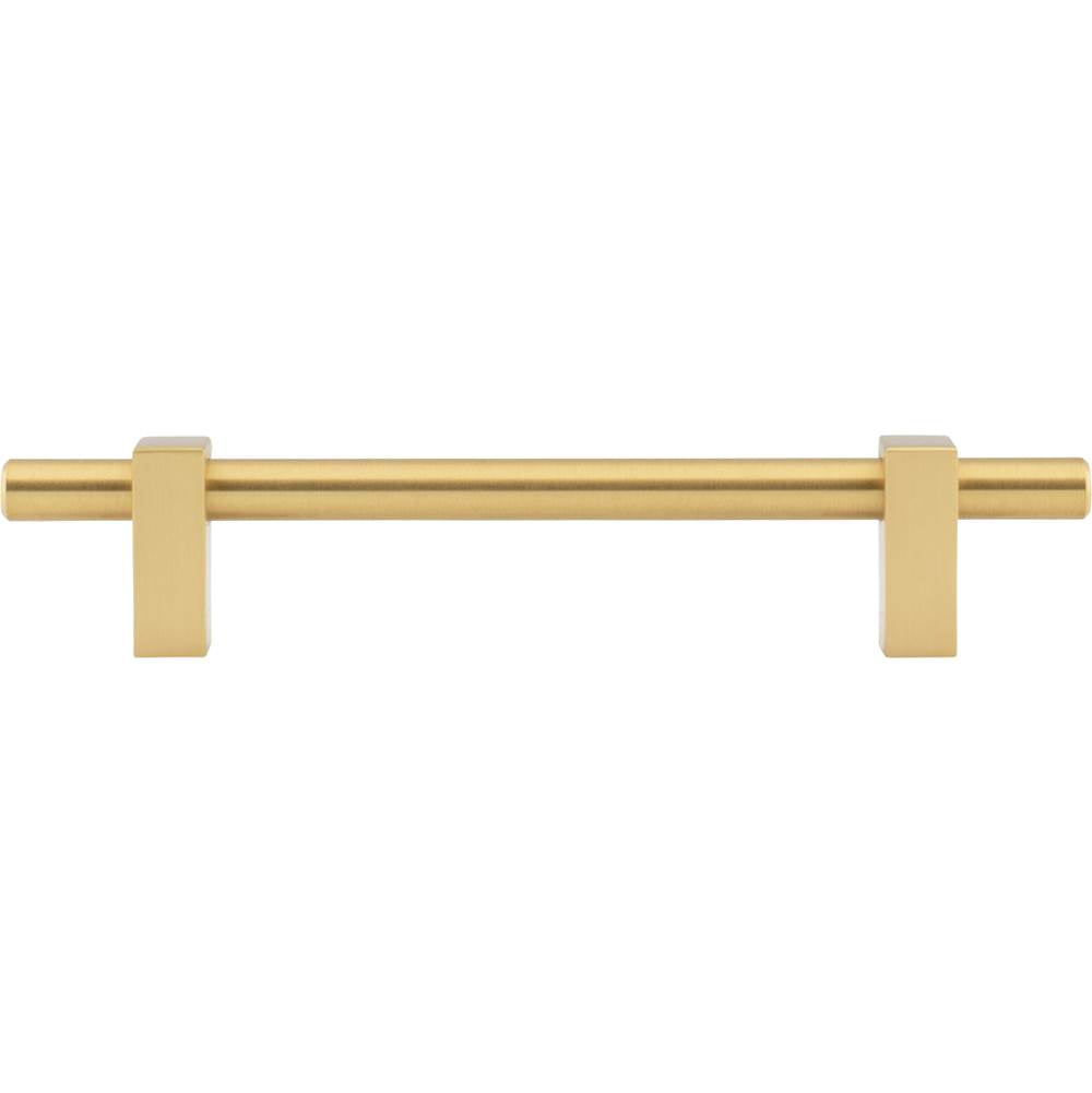 128 mm Center-to-Center Brushed Gold Larkin Cabinet Bar Pull