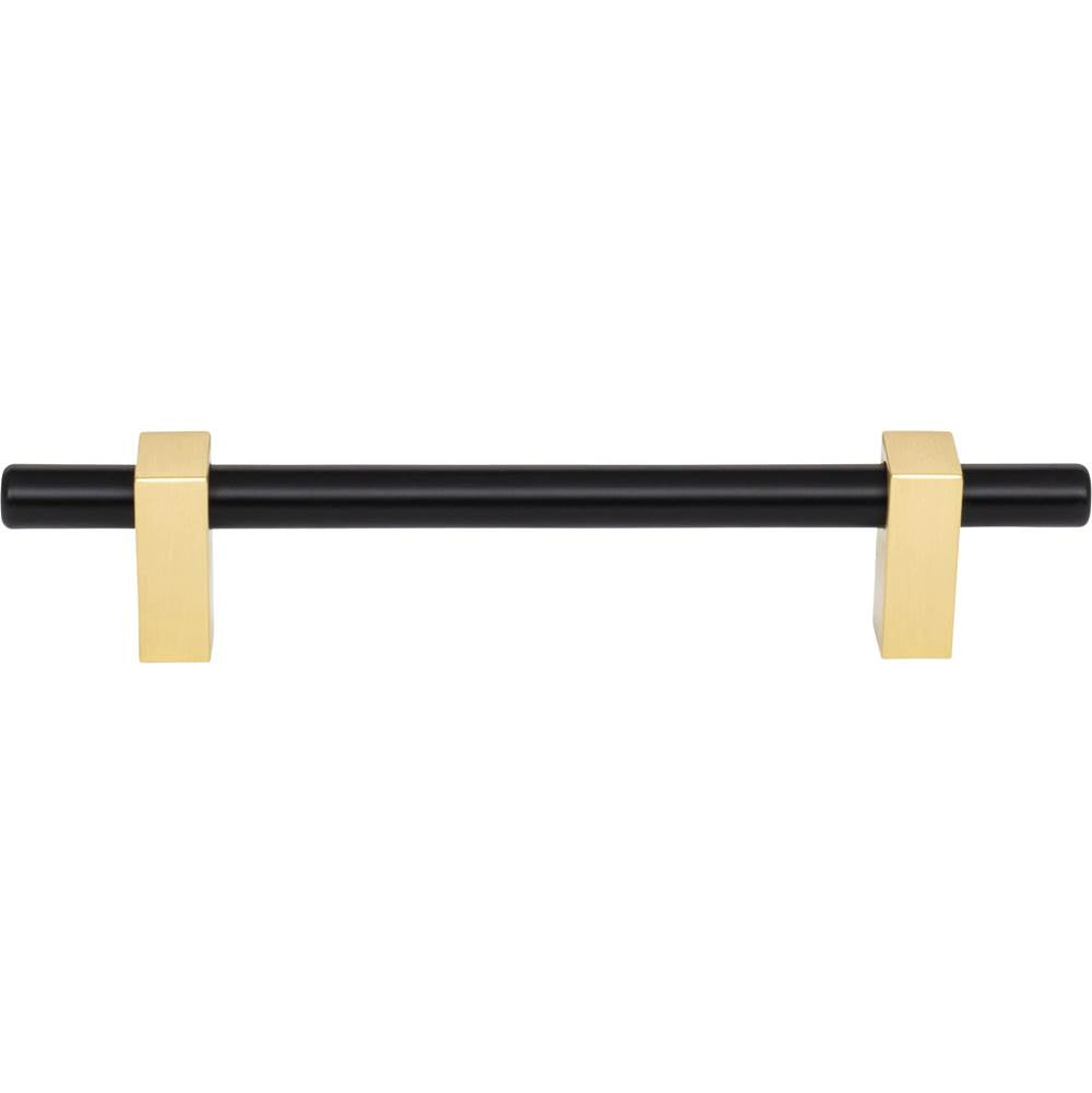 128 mm Center-to-Center Brushed Gold Larkin Cabinet Bar Pull