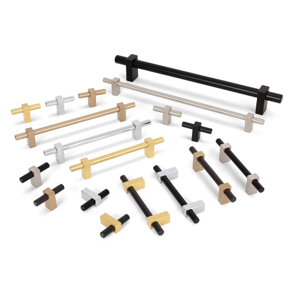 12'' Center-to-Center Brushed Gold Larkin Appliance Pull